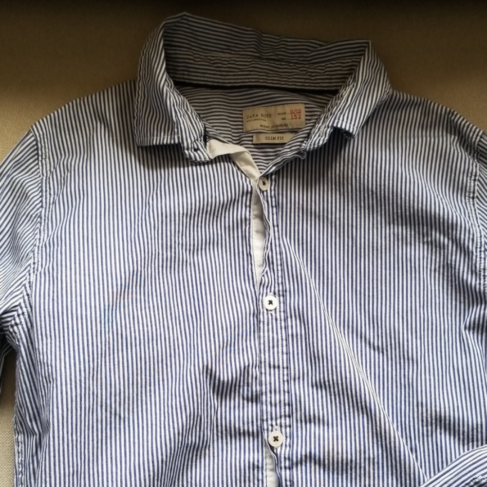 EUC Zara Boys Slim Fit Shirt - Picture 1 of 5